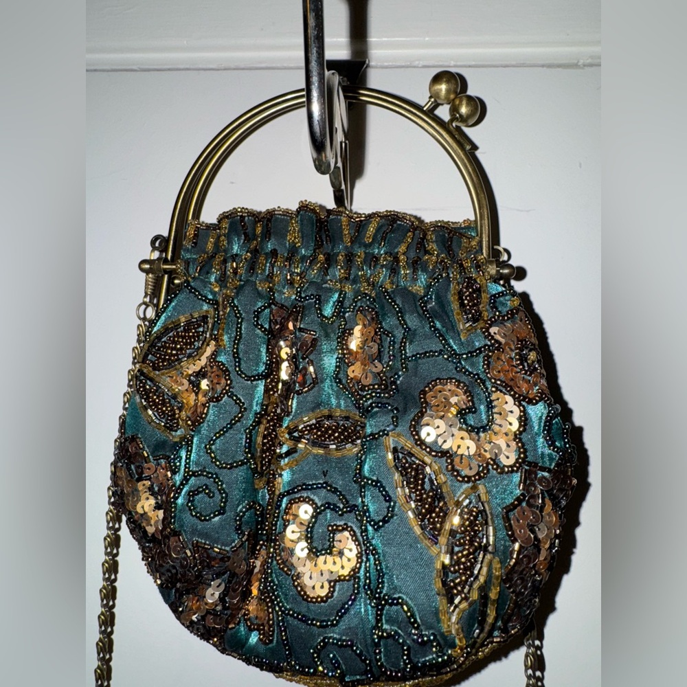 Teal & Gold bag